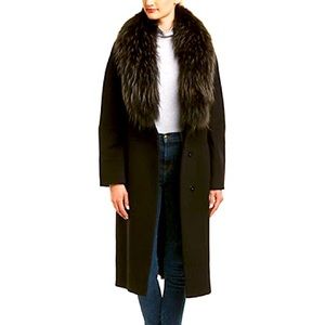 Cinzia Rocca Wool Coat (Fur Collar)
